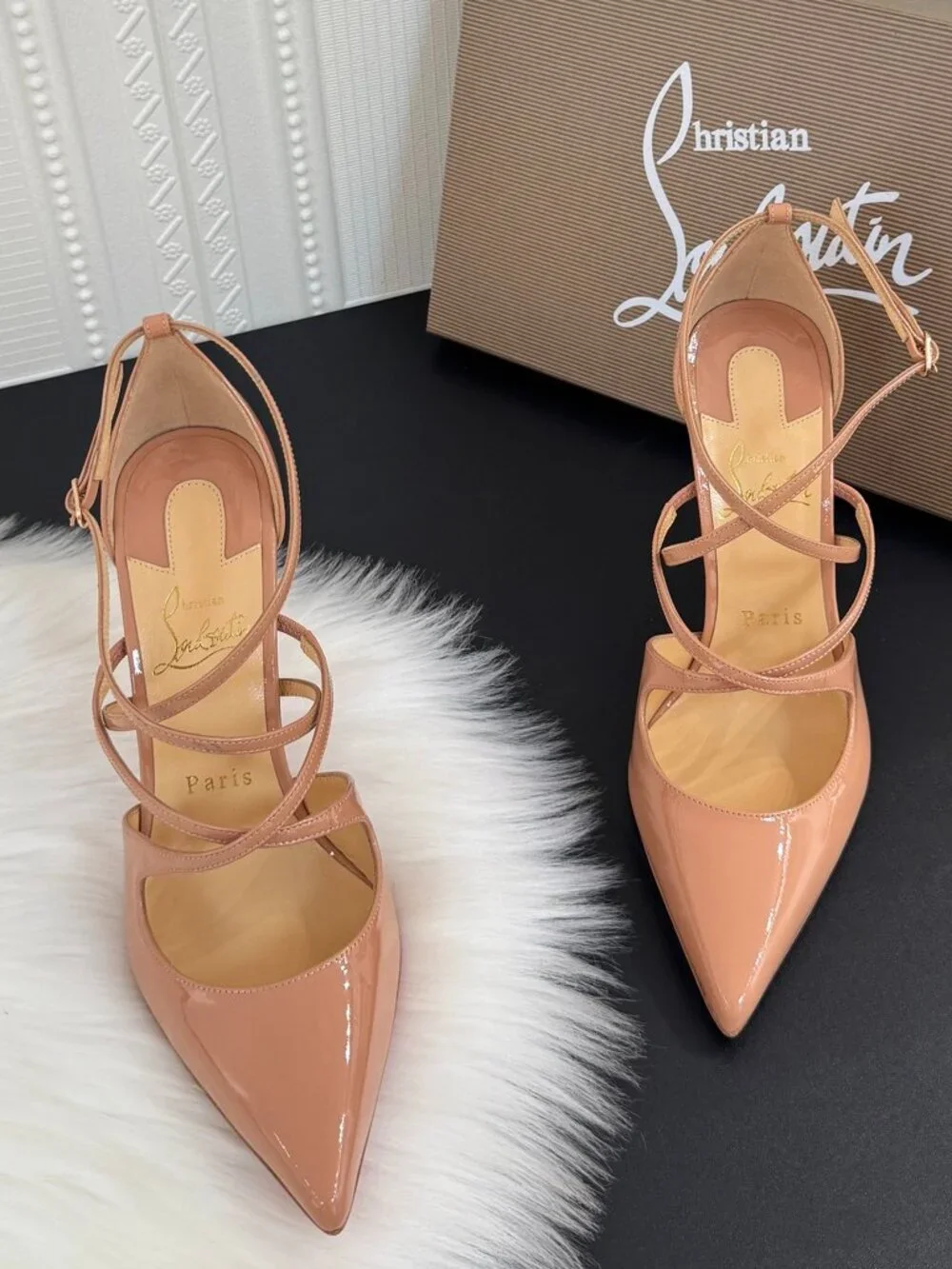 Christian Louboutin Crosspiga 105mm Pumps - Picture 1 of 9